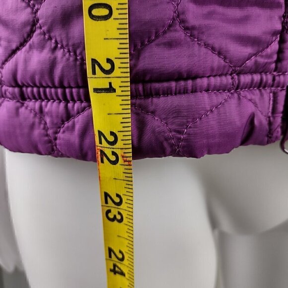 L.L. Bean Womens Purple Full Zip Up Quilted Thinsulate Nylon Winter Vest Size XS - Picture 6 of 9